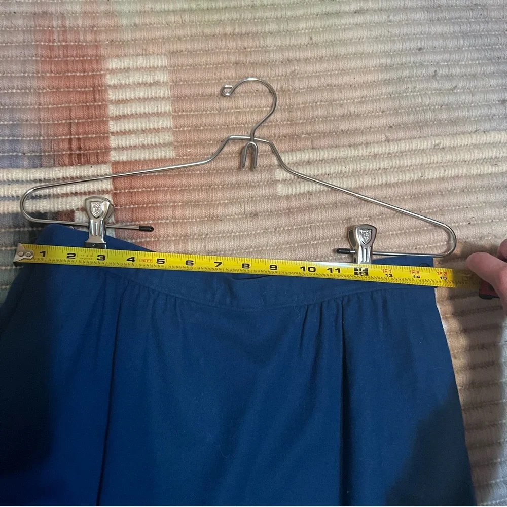 Pendleton Royal Blue 100% Wool Mini Skirt - Picture 4 of 6